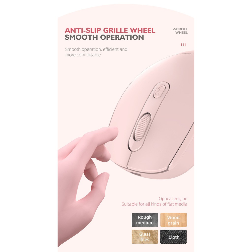 Chuột Không Dây Morzzor M107 Kết Nối Bluetooth Hai Chế Độ