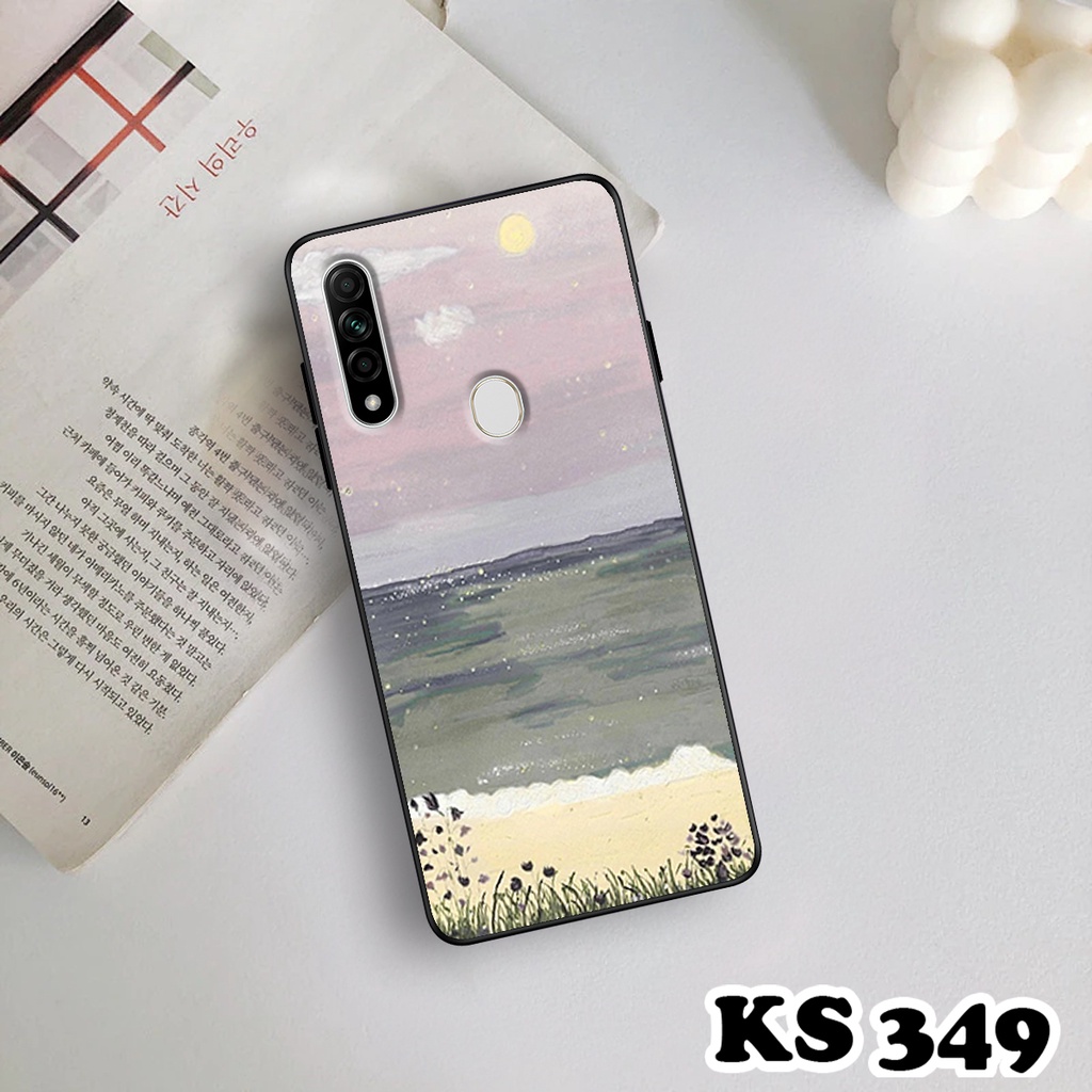 Ốp lưng Oppo A8 - Oppo A31 2020 - Oppo A91 - Ốp in hình Cánh đồng hoa - Chất liệu TPU siêu bền