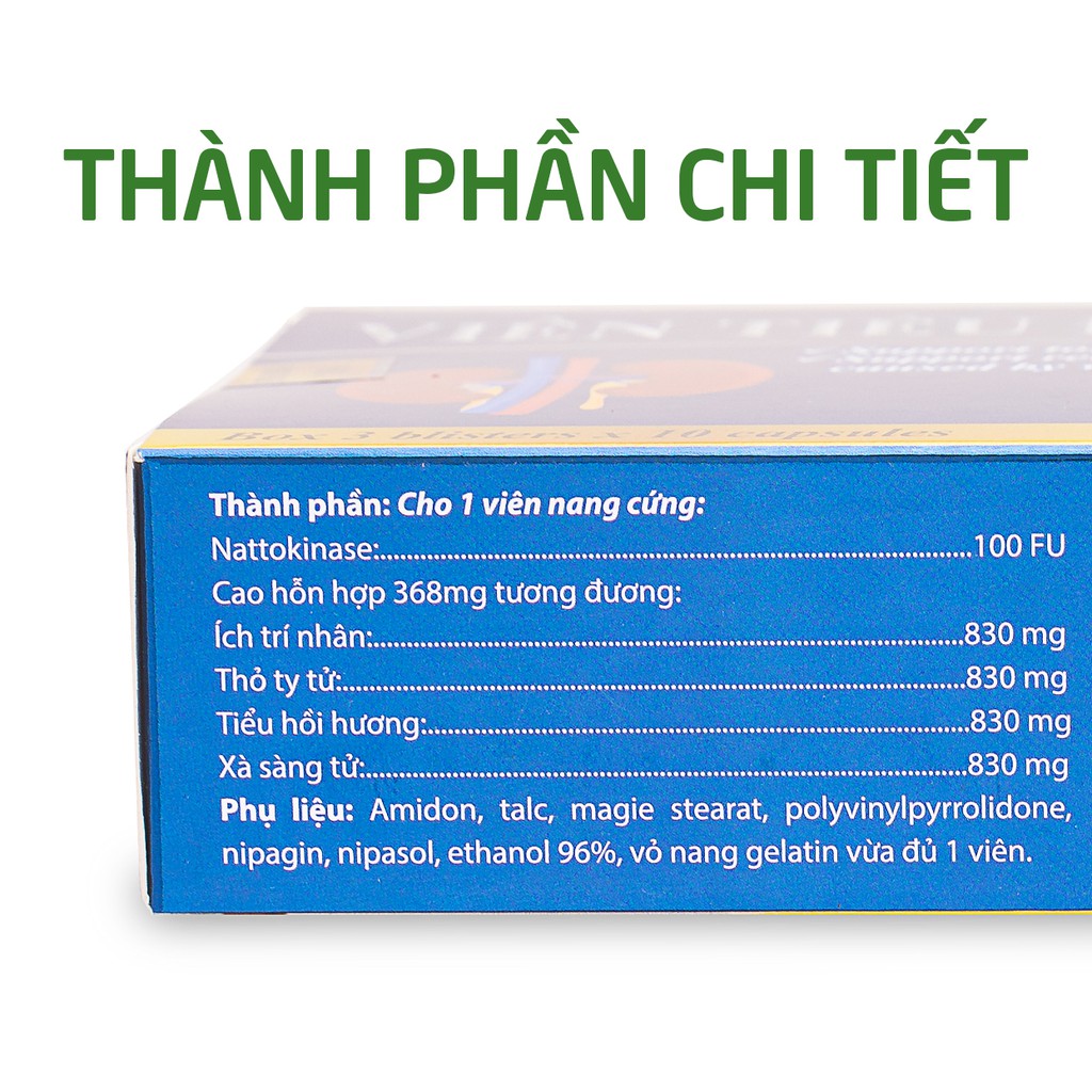 Viên giảm tiểu đêm thảo dược giúp bổ thận, giảm rối loạn tiểu tiện - 30 viên [Viên tiểu đêm Roxtech]