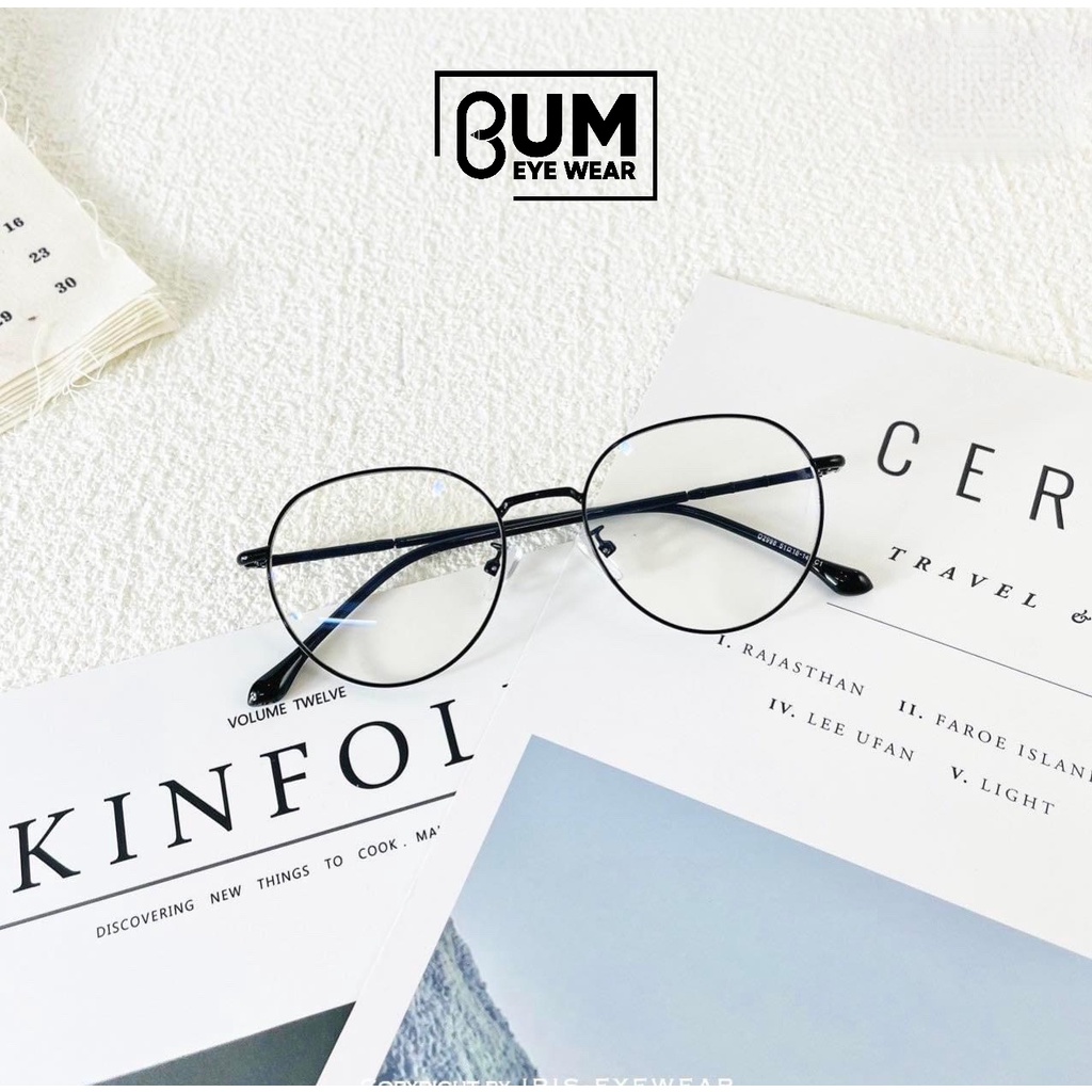 Gọng kính kim loại mắt tròn 🔥🔥🔥 XẢ KHO 🔥🔥🔥 đeo siêu nhẹ nhiều màu cho teen