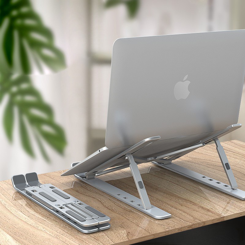 Giá Đỡ Laptop Stand Nhôm Hỗ Trợ Tản Nhiệt Có Thể Gấp Gọn Điều Chỉnh Độ Cao Để Máy Tính Xách Tay