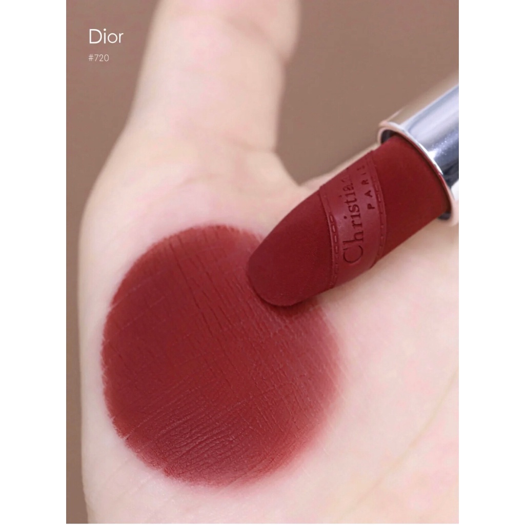 Son Môi Nhung Dập Nổi Thương Hiệu Dior 720# Phiên Bản Giới Hạn 1.5G