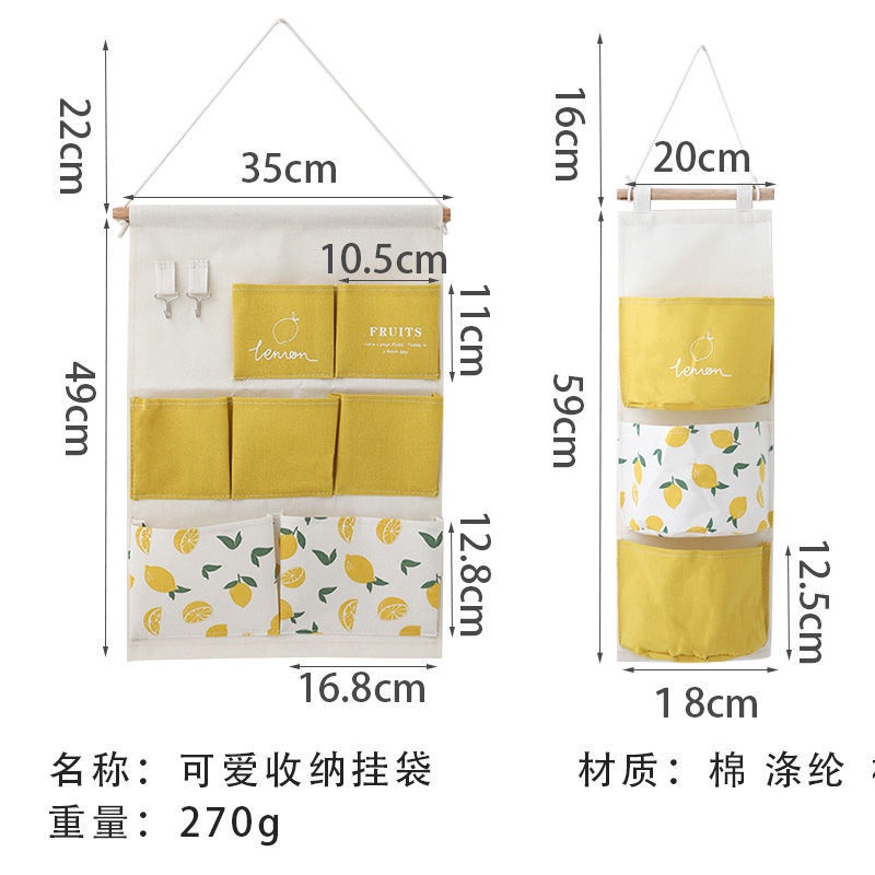 Túi Vải Treo Tường Đựng Đồ Dùng Tiện Lợi