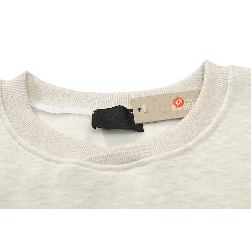 [ Mã 12FASHIONSALE1 giảm 10K đơn 50K ] Áo nỉ tay dài cổ tròn họa tiết in chữ thời trang cho nam và nữ | BigBuy360 - bigbuy360.vn