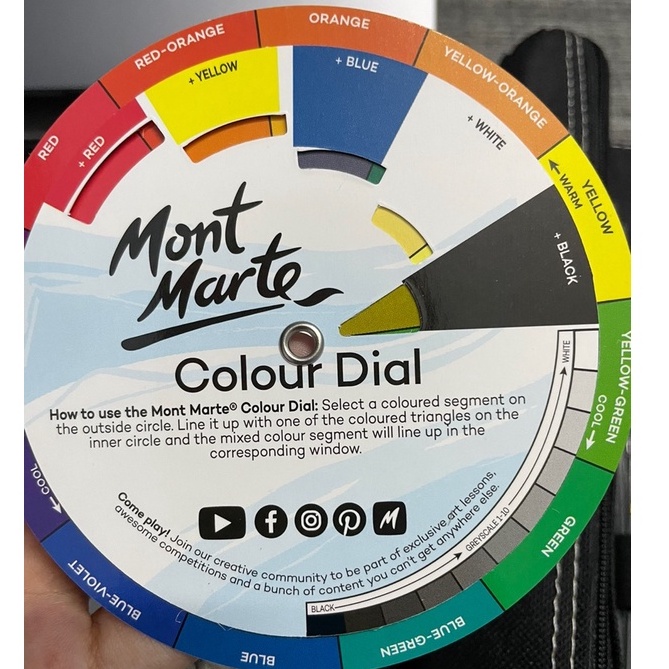 Bảng Hướng Dẫn Pha Màu Mini Mont Marte