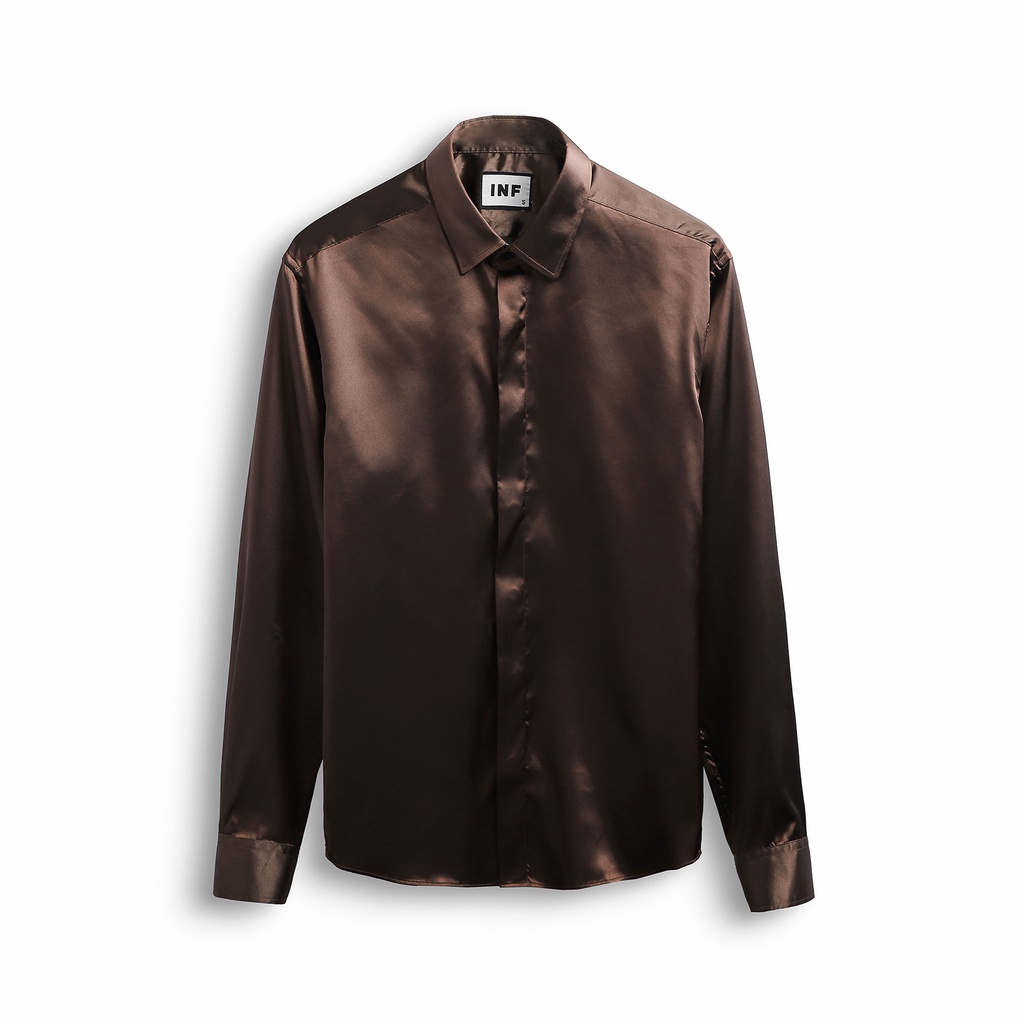 Áo Sơ Mi Nam INF Satin Silk S5 , Chất Vải Cotton Lụa Cao Cấp , SM005622, SOMEHOW | BigBuy360 - bigbuy360.vn