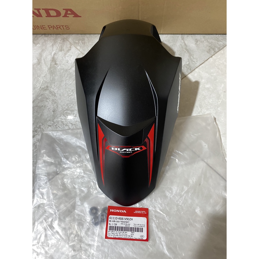 Bộ chắn bùn trước - dè trước HONDA AIR BLADE 125 năm 2015-2016 màu Đen nhám. *NHA76M* 61110K66V90ZA