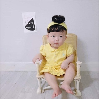 băng đô turban tóc giả cho bé