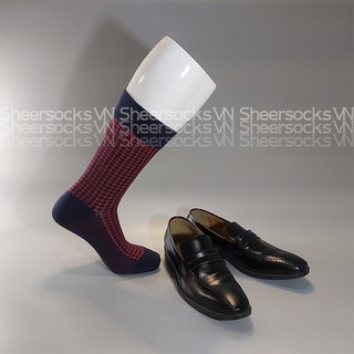 Tất cotton họa tiết Houndstooth