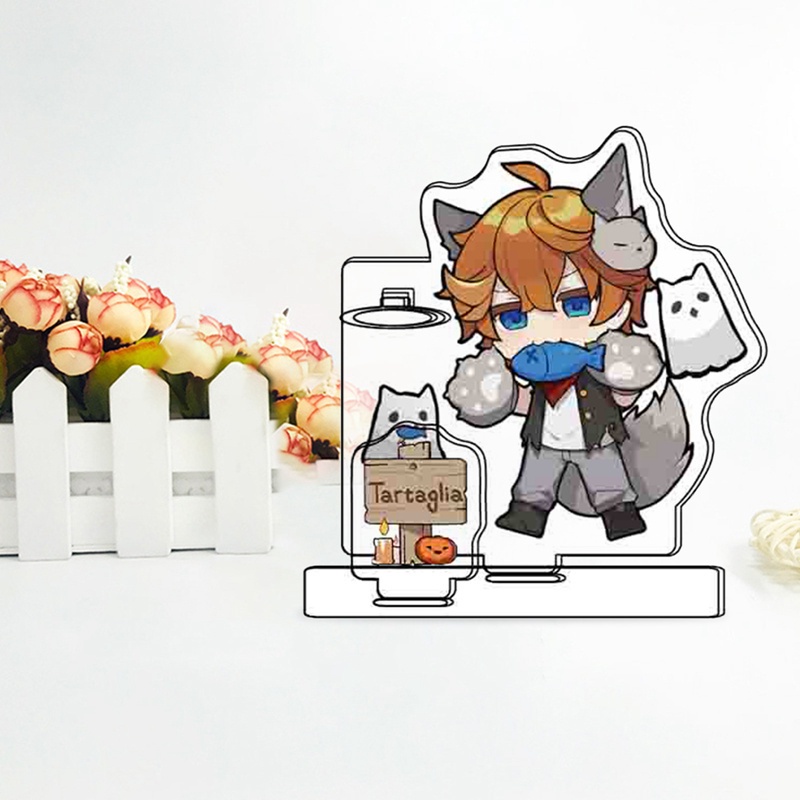 Giá đỡ bút bằng acrylic hình nhân vật anime kích thước 8cm