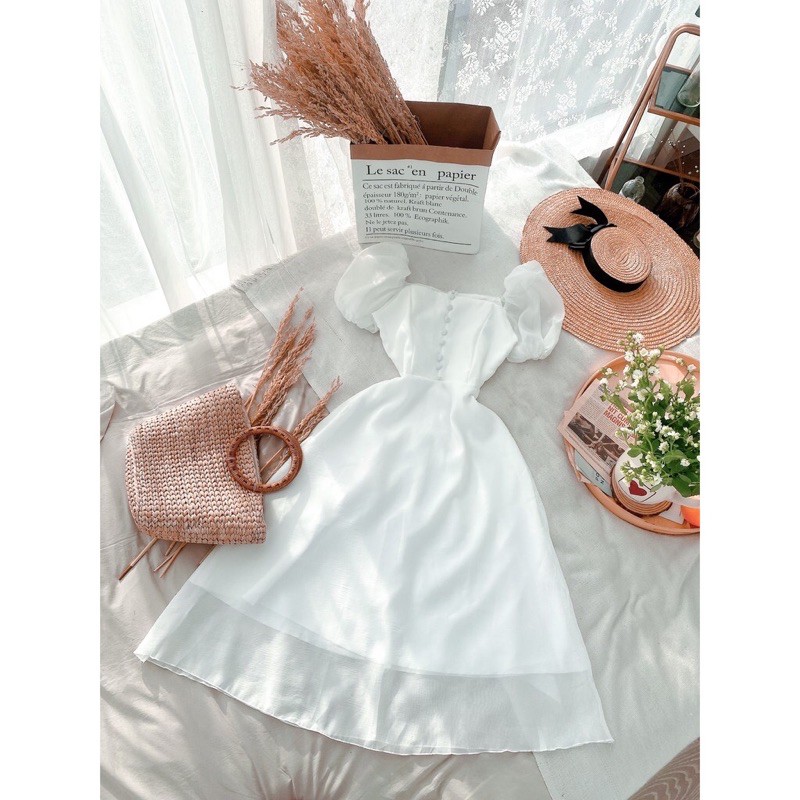 Đầm trắng dự tiệc 🌵FREESHIP 🌵Đầm xoè trắng dự tiệc | BigBuy360 - bigbuy360.vn