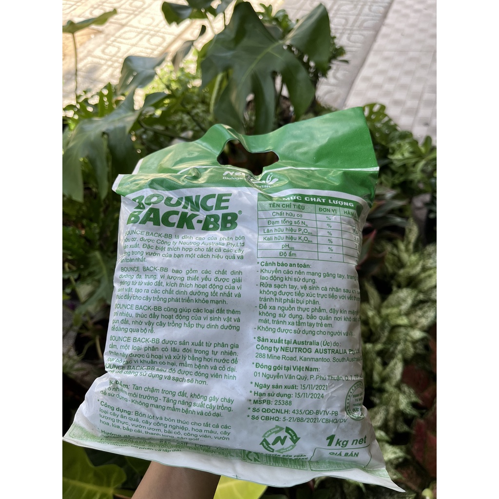 Phân Hữu Cơ Viên Nén Đậm Đặc ÚC DYNAMIC BB xanh