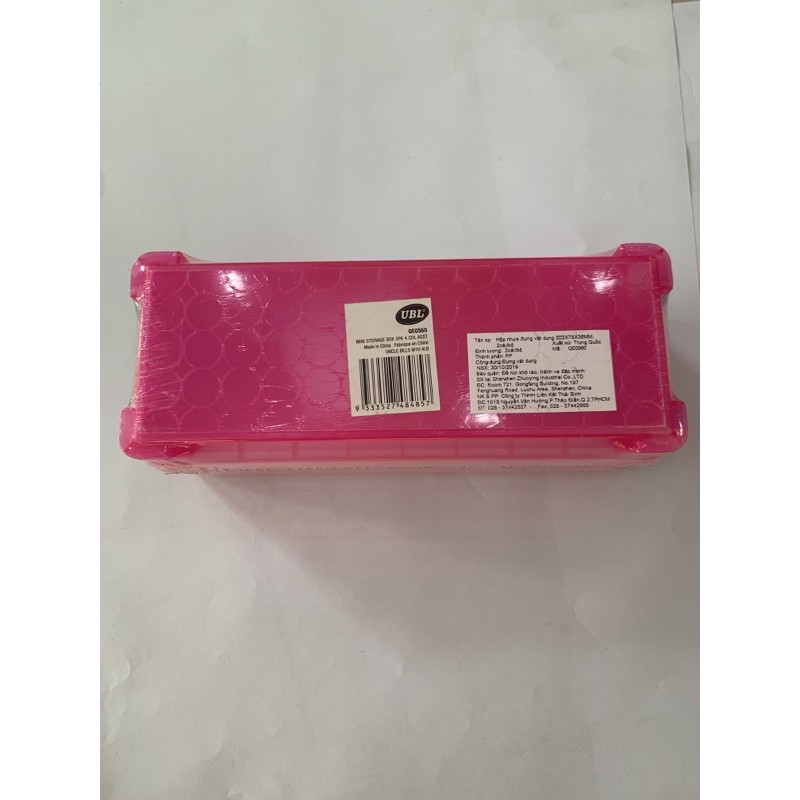 Hộp nhựa đựng vật dụng tiện ích 202X78X36mm, 2cái/bộ Uncle Bills QE0560