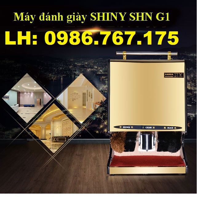 Máy đánh giày tự động loại to phù hợp dùng sảnh khách sạn, tòa nhà, quân đội,... tặng kèm 1 lọ xi đánh bóng