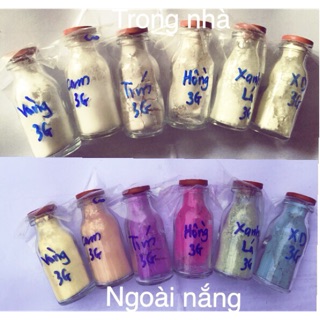 Bột biến quang đổi màu dưới ánh nắng tặng kèm dầu bóng 1k