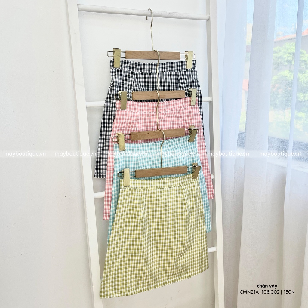 [HÀNG CÓ SẴN] Chân váy chữ A công sở lưng cao kẻ Caro có quần trong CMN21A_106.002 (ẢNH THẬT) | BigBuy360 - bigbuy360.vn