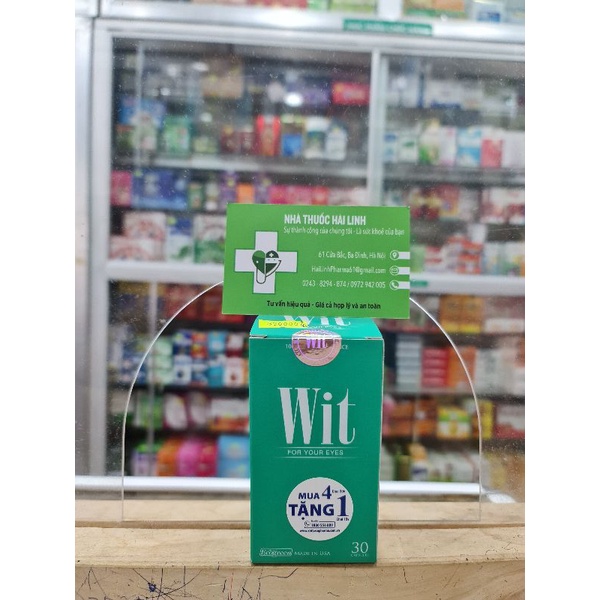 WIT⚡Mua 4 Tặng 1⚡Hộp 30 viên Giúp bảo vệ MẮT, Tăng cường THỊ LỰC