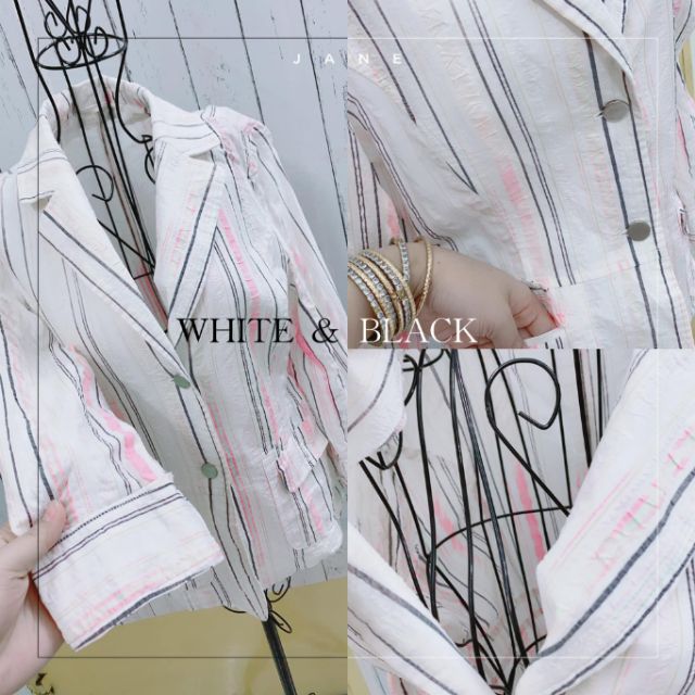 Áo khoác vest kẻ sọc. TA39