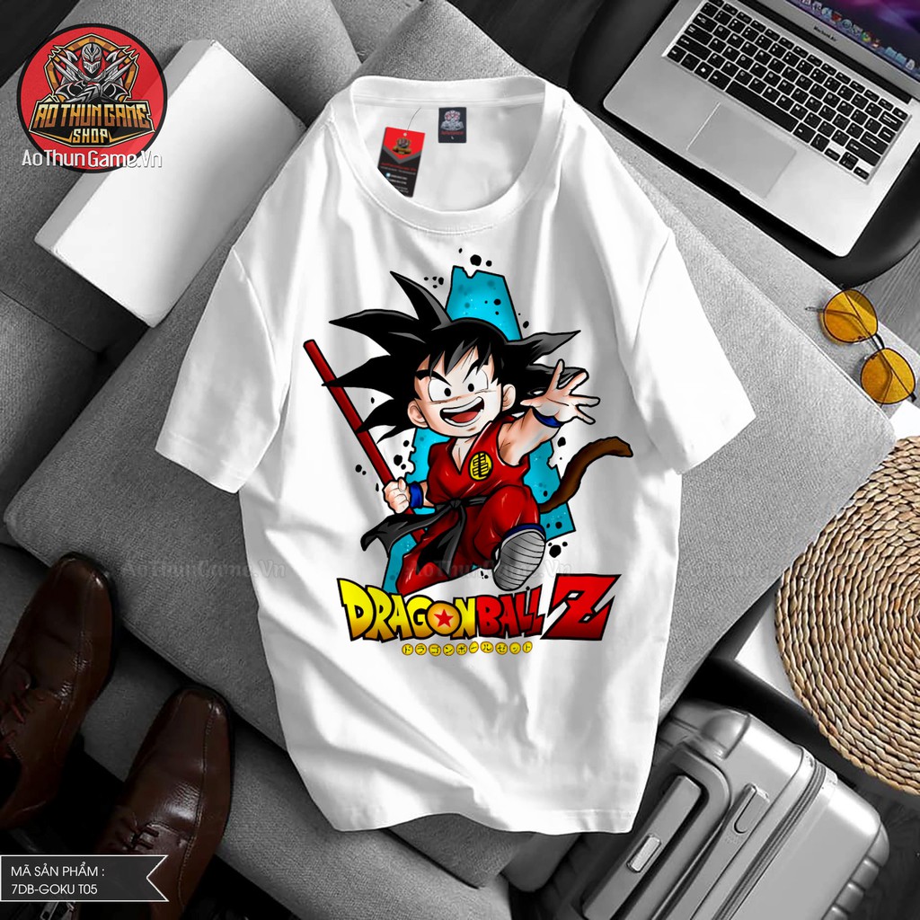 Áo thun Anime Songoku T05 Dragon Ball Z chính hãng giá xưởng có size Goku cho trẻ em bé trai và bé gái / AoThunGameVn