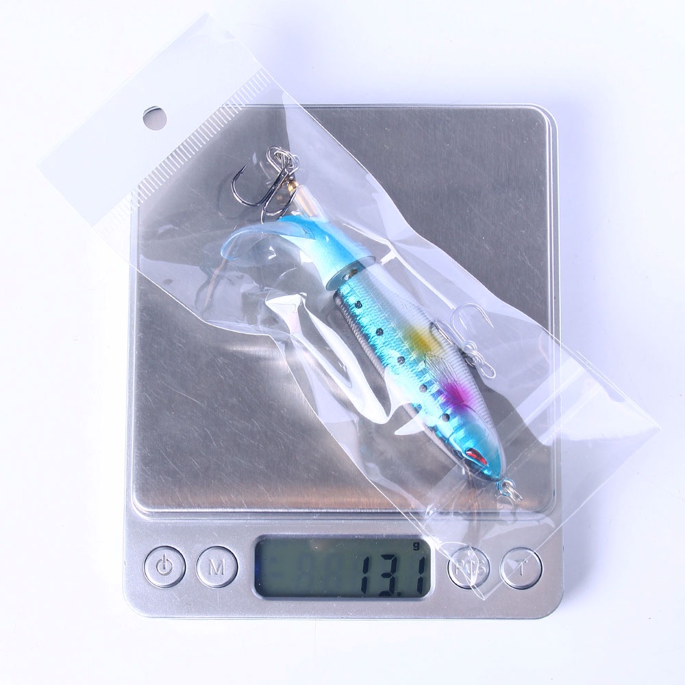 1 Mồi Câu Cá Giả Mềm Có Móc Xoay 11cm 13g