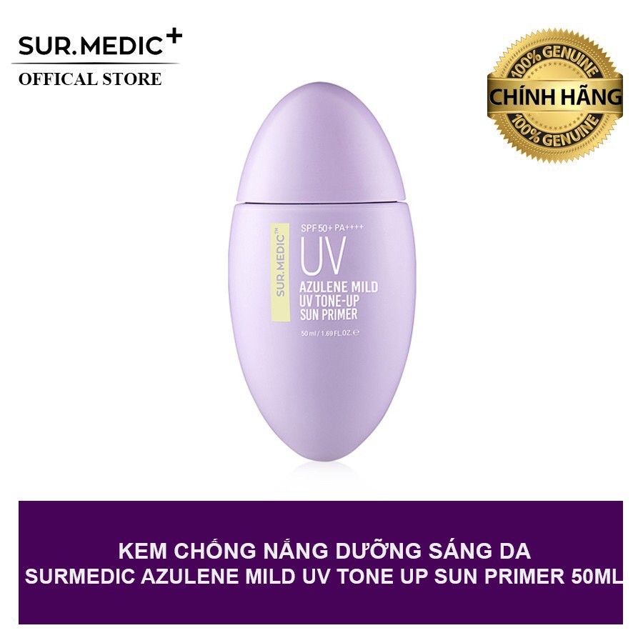 Kem Chống Nắng SURMEDIC Azulene Mild UV SPF50+/PA+++ 50ml