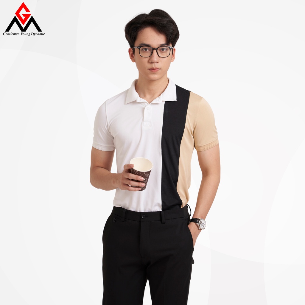 Áo polo nam phối màu trẻ trung, áo thun có cổ chất liệu cotton cá sấu xuất xịn, chuẩn form lịch lãm - GMAP002