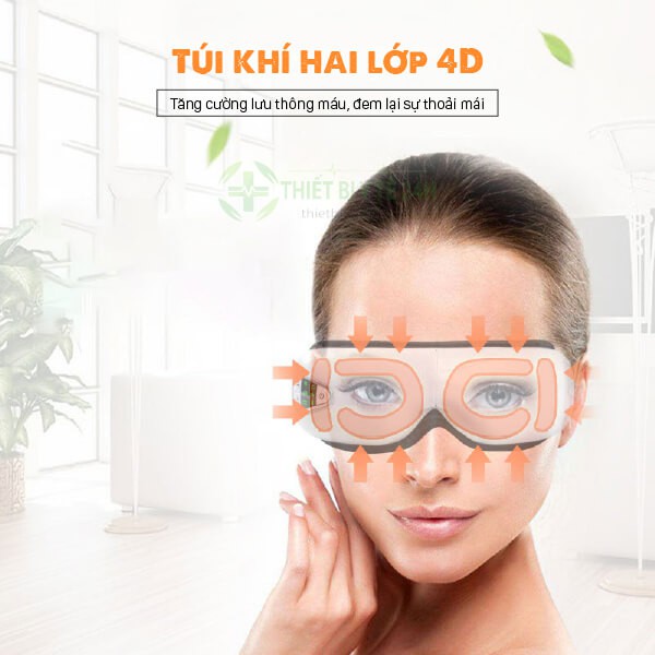 Máy Massage Mắt,Maý Mát Xa Giảm Thâm Cuồng Mắt,Xóa Bọng Mắt,Xoa Dịu Cơn Mỏi Mắt