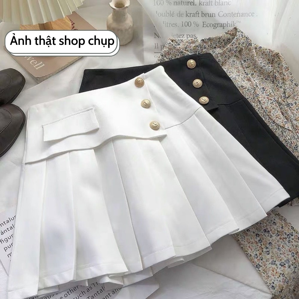 Chân váy ngắn xếp ly có quần trong vintage, Chân váy tennis ngắn cạp cao ulzzang basic - Roxie | BigBuy360 - bigbuy360.vn