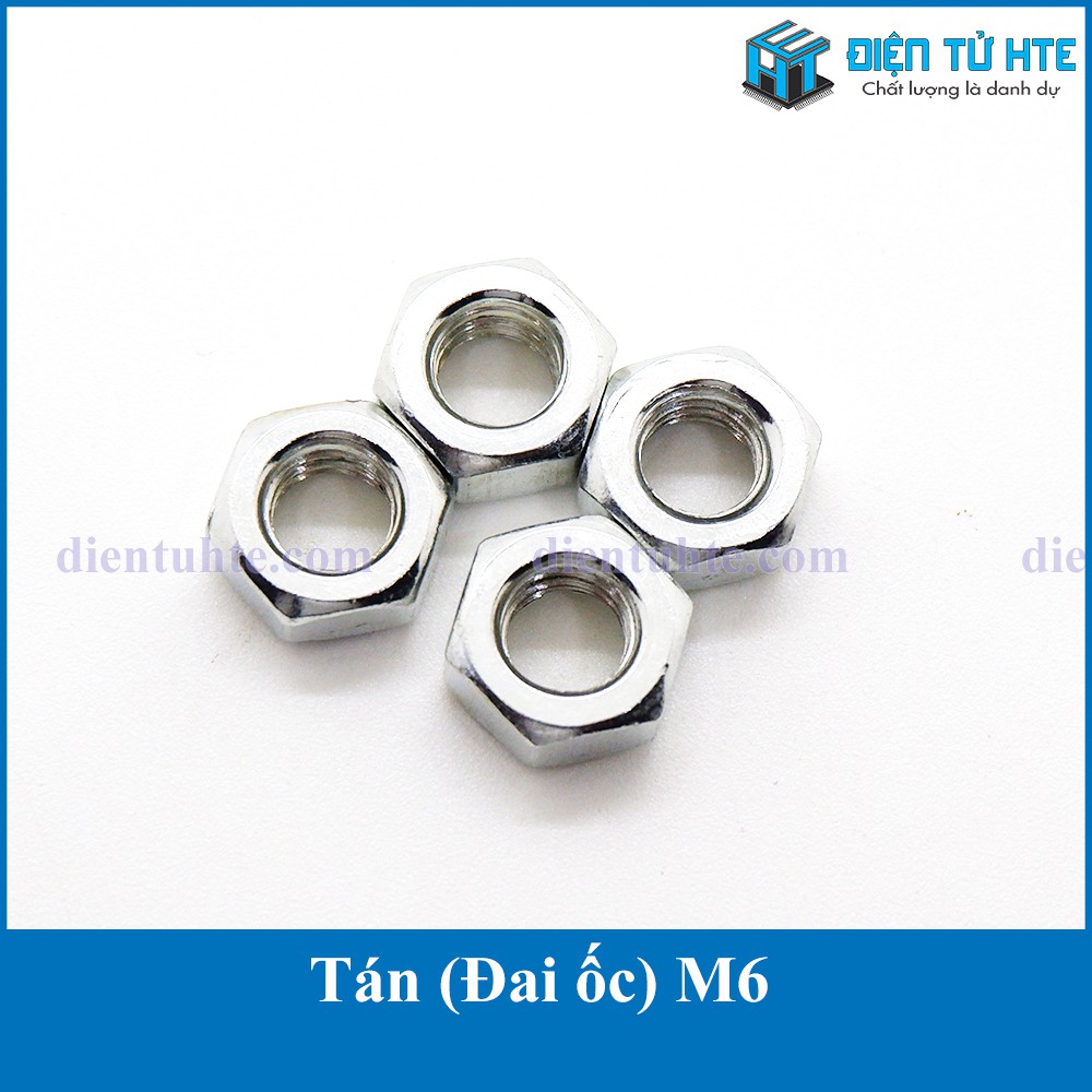 Tán (Đai ốc) M6 - M8 Gói 10 con [HTE Quy Nhơn CN2]