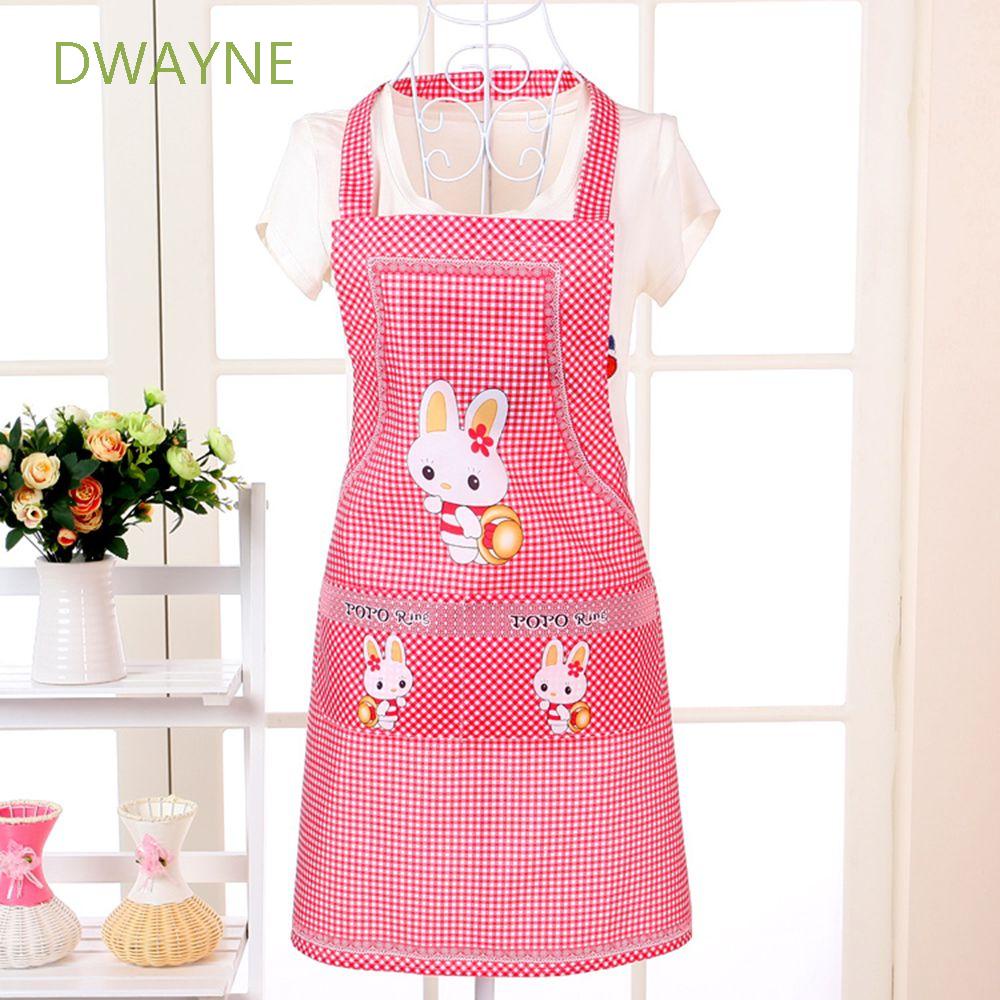 Tạp Dề In Hình Thỏ Hoạt Hình Có Túi Đôi Nhiều Màu Dành Cho Nữ