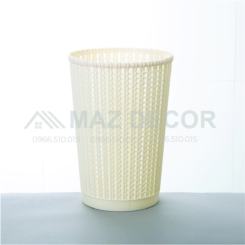 SALE GIÁ SỈ TẠI XƯỞNG Thùng rác Sọt rác bằng nhựa văn phòng dẻo đa năng đẹp giá rẻ cao cấp đan mây