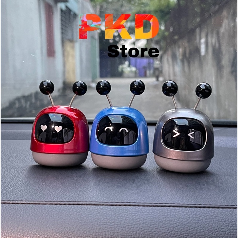 Nước hoa sáp thơm taplo Robot kèm sáp thơm. Trang trí nội thất ô tô