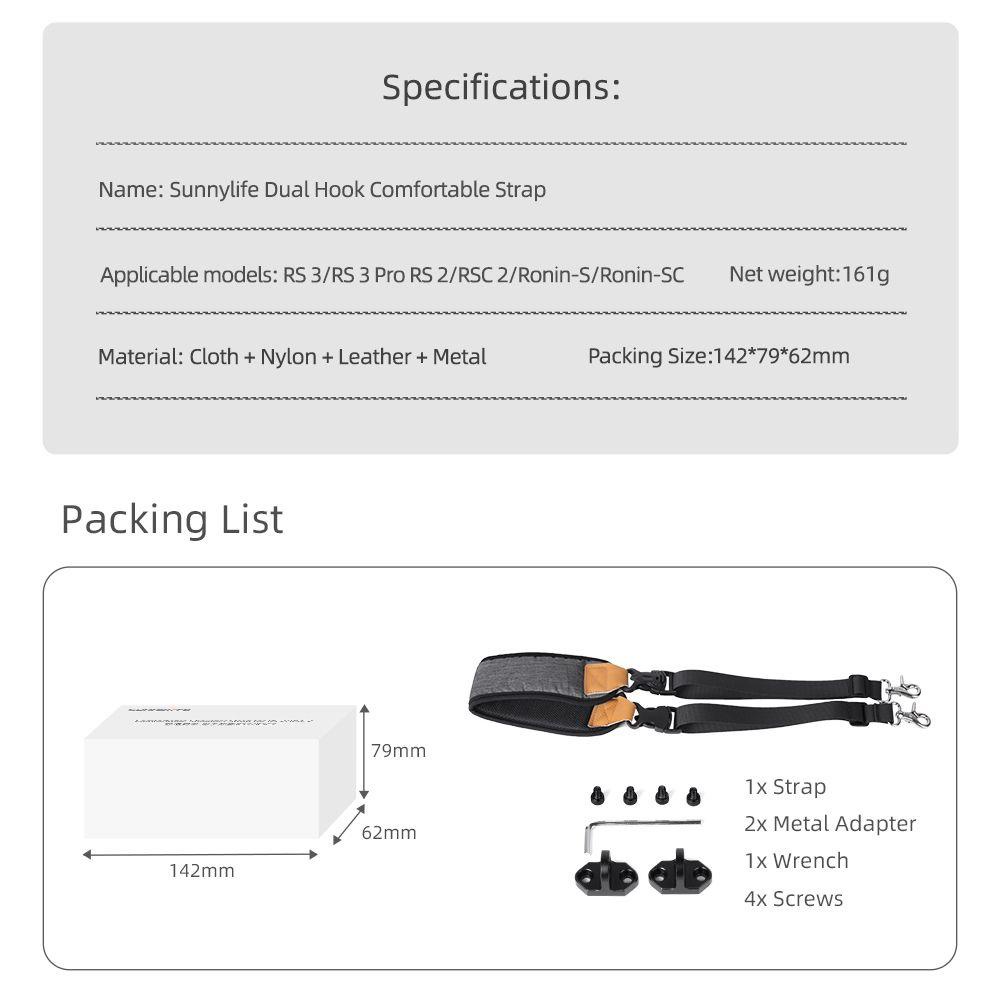 Dây Đeo Cổ Gắn Máy Ảnh DJI Ronin RS3 Pro / RSC 2 / RS 2 / S / SC