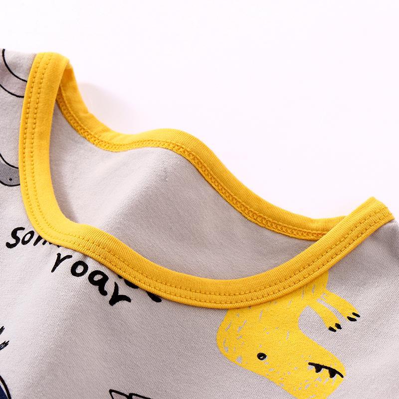 12-40kg Bộ Cotton Dài tay Thu Đông Hãng MamDadKids cho Bé Trai họa tiết