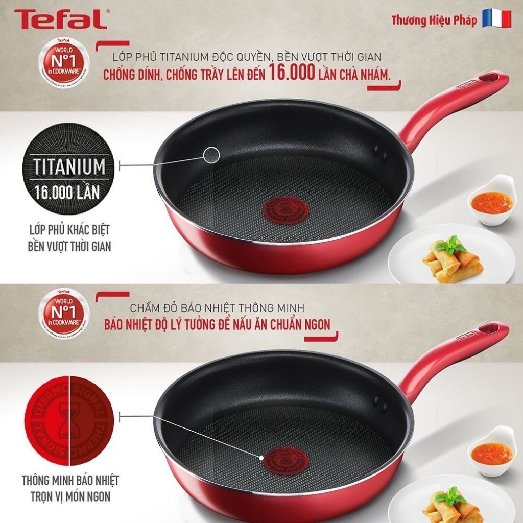 Chảo chiên chống dính đáy từ Tefal Sochef 🥰 FREE SHIP 🥰 Chảo chiên chống dính đáy từ Tefal Sochef  thương hiệu Pháp