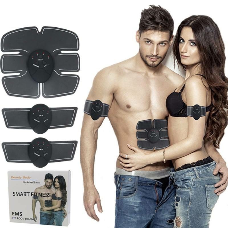 Bộ máy 3 mảnh 1 Bụng + 2 tay tập thể dục thông minh đào tạo cơ bắp EMS Smart Fitness