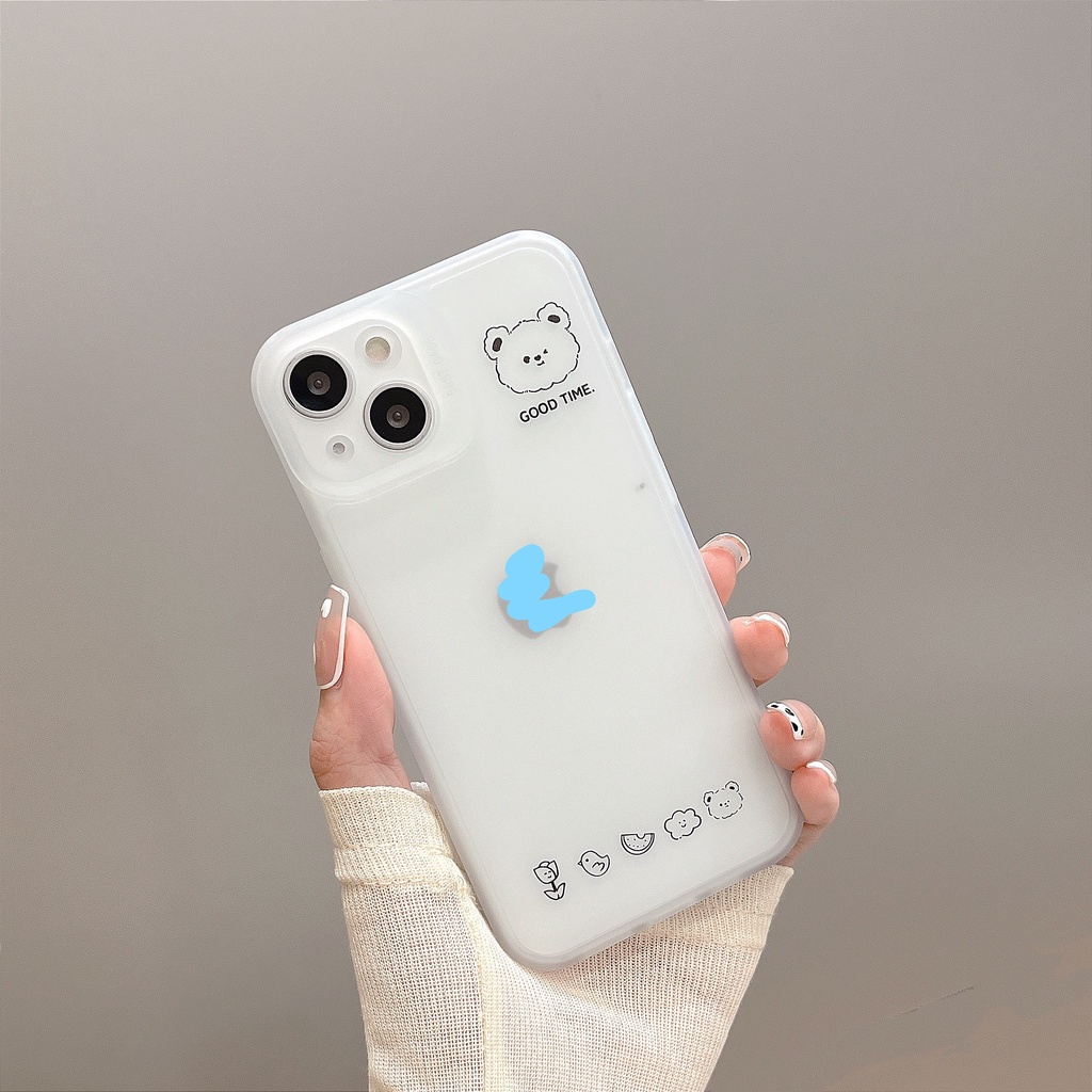 Ốp Điện Thoại Da Chống Sốc Họa Tiết Biểu Cảm Vui Nhộn Thời Trang Cho iPhone 14 / 13 / 12 / 11 / XS / 8P / 7