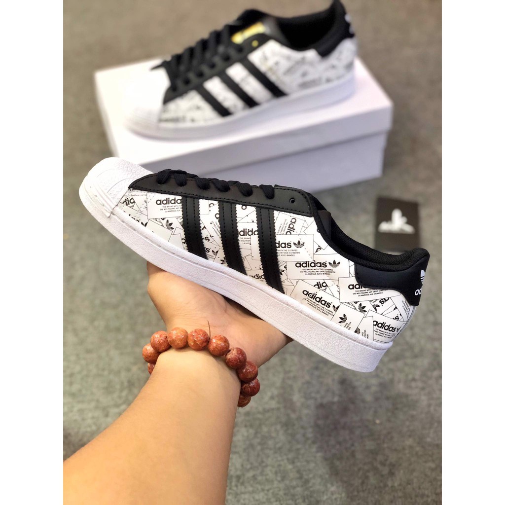 [Chính hãng] Giày ADIDAS SUPERSTAR DẠ QUANG (REFLECTIVE ALL-OVER PRINT) - FULL BOX