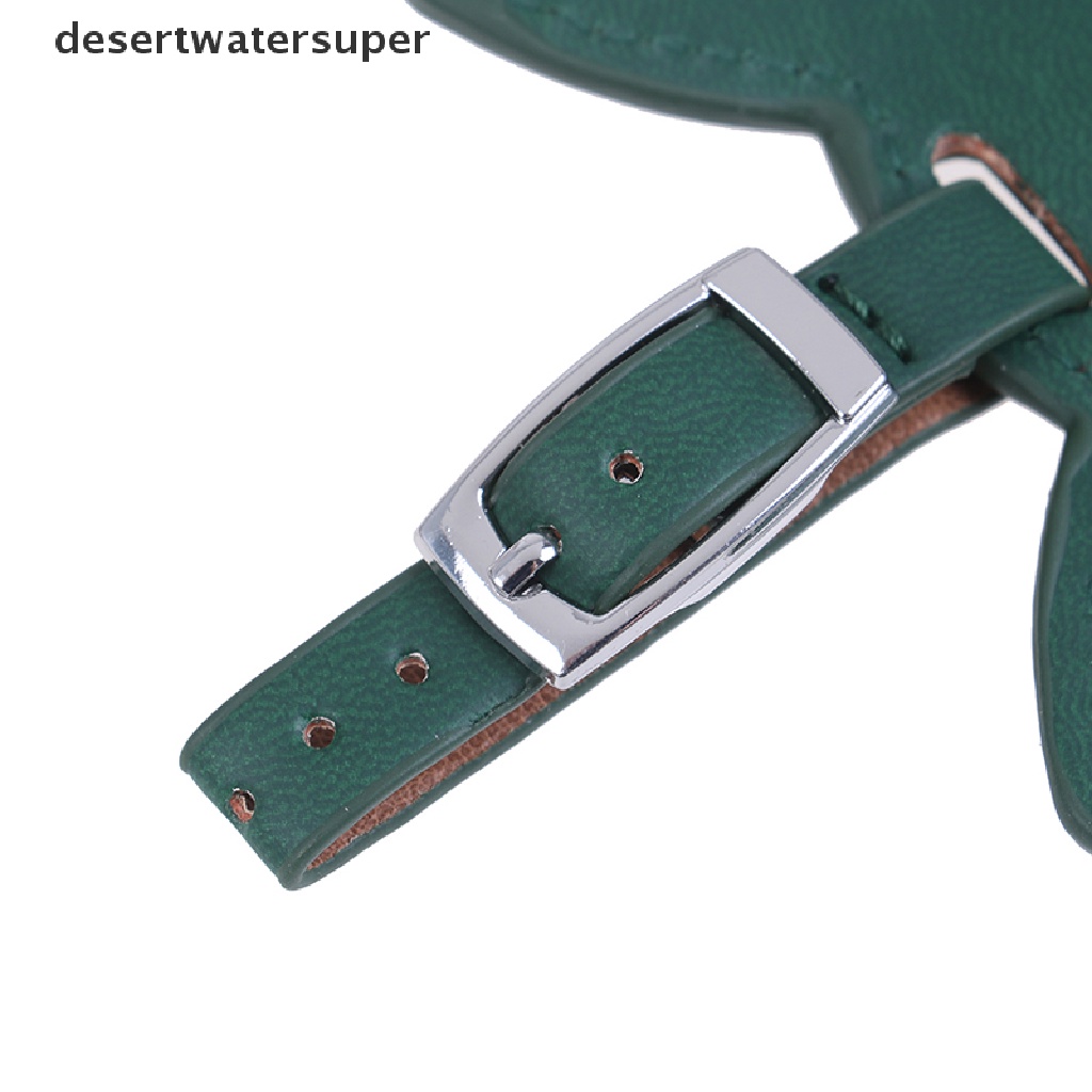 Thẻ Treo Hành Lý Hình Mèo Bằng Da Đáng Yêu