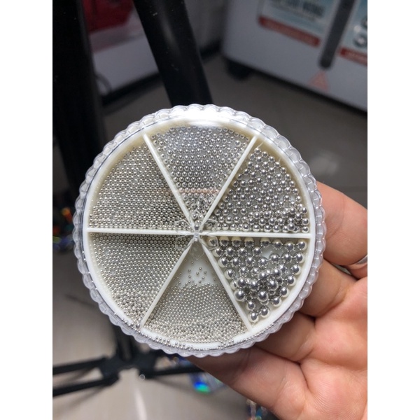 Khay Bi Kim Loại Mix Size Bạc,Vàng,Hồng