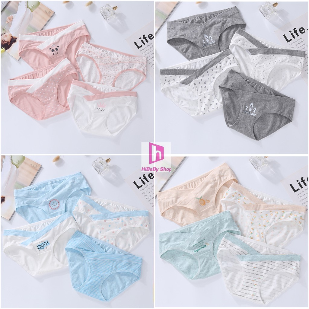 [Mã SKAMFA06 giảm 10% tối đa 50K đơn 0Đ] Combo 4 Quần Lót Bầu Cotton cao cấp (H)