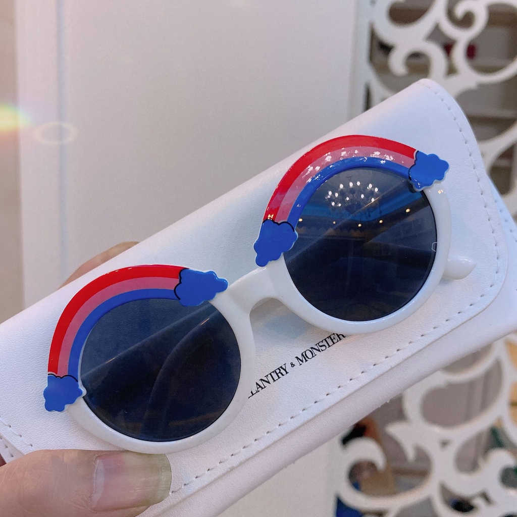 Kính Mát Cầu Vồng Thời Trang Hàn Quốc Chống Tia UV Cho Trẻ Em