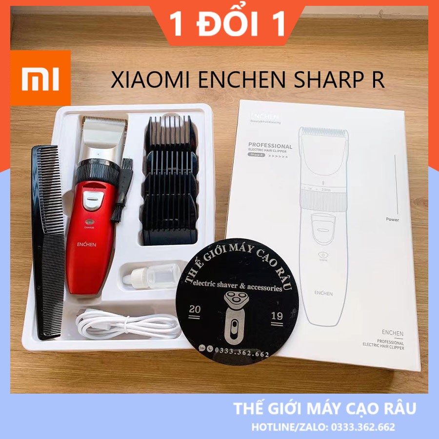 Tông đơ cắt tóc Xiaomi Enchen Sharp R cho gia đình và salon chuyên nghiệp - Hàng chính hãng