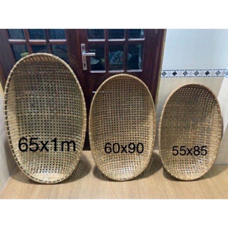 Nôi tre đặt võng chóng còng lưng cho bé size 85x55 ( tặng vòng dâu tằm)