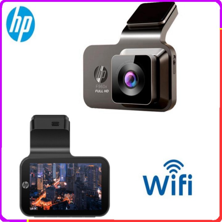 Sản Phẩm Camera hành trình ô tô thương hiệu HP cao cấp f960x tích hợp Wifi GPS Full HD 2304*1296P - Bảo hành chính hãng 