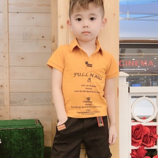 Sỉ áo đại màu vàng cho bé trai