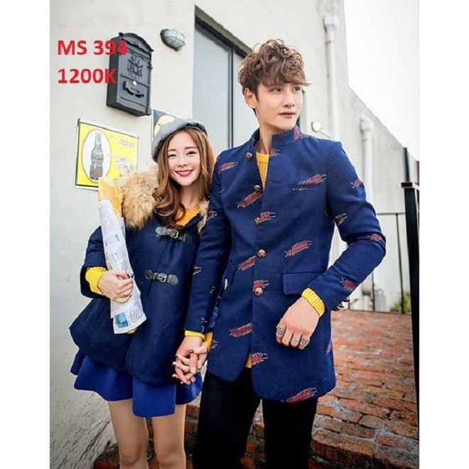 Áo khoác măng tô dạ cao cấp nam Korea