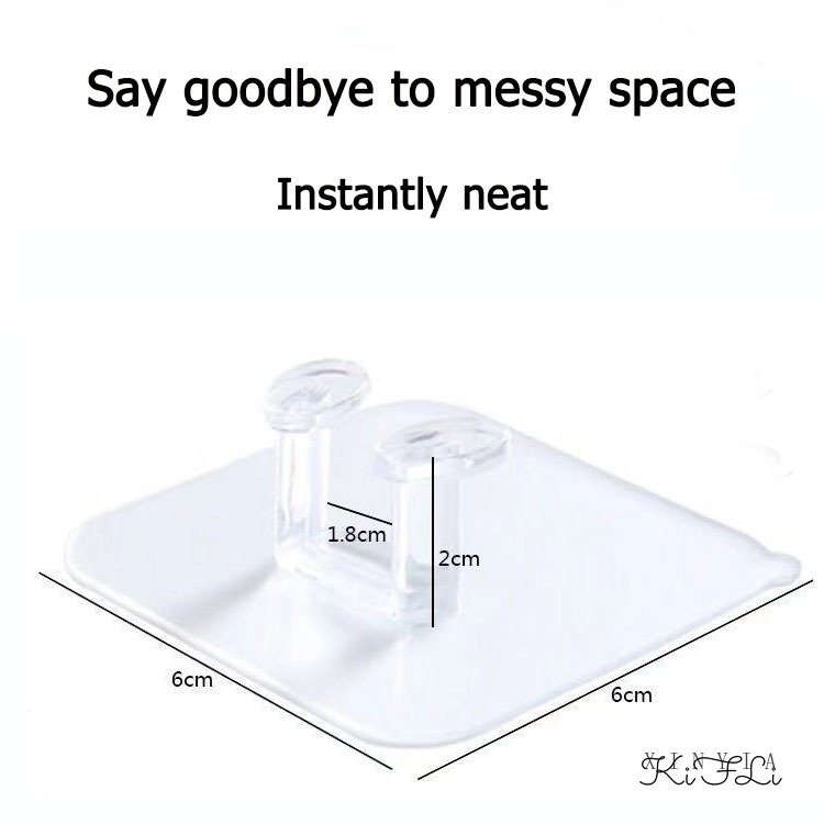 【kifli】Miếng Dán Thay Thế Dự Phòng/Móc Chịu Lực /Miếng Dán Chữ U / Cho Kệ Remote, Kệ Nhà Tắm