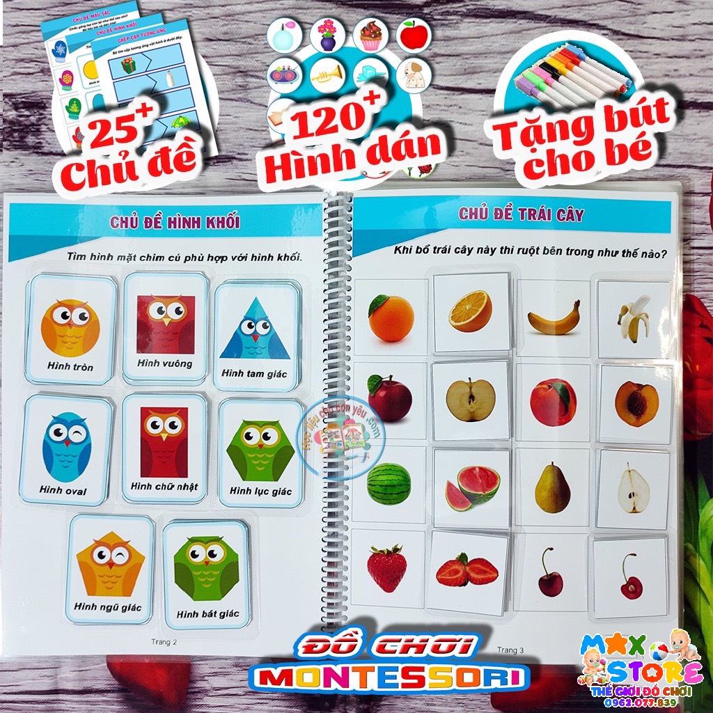 Học liệu tương tác bóc dán thông minh cho bé 4 đến 6 tuổi - Activity bo.ok 3