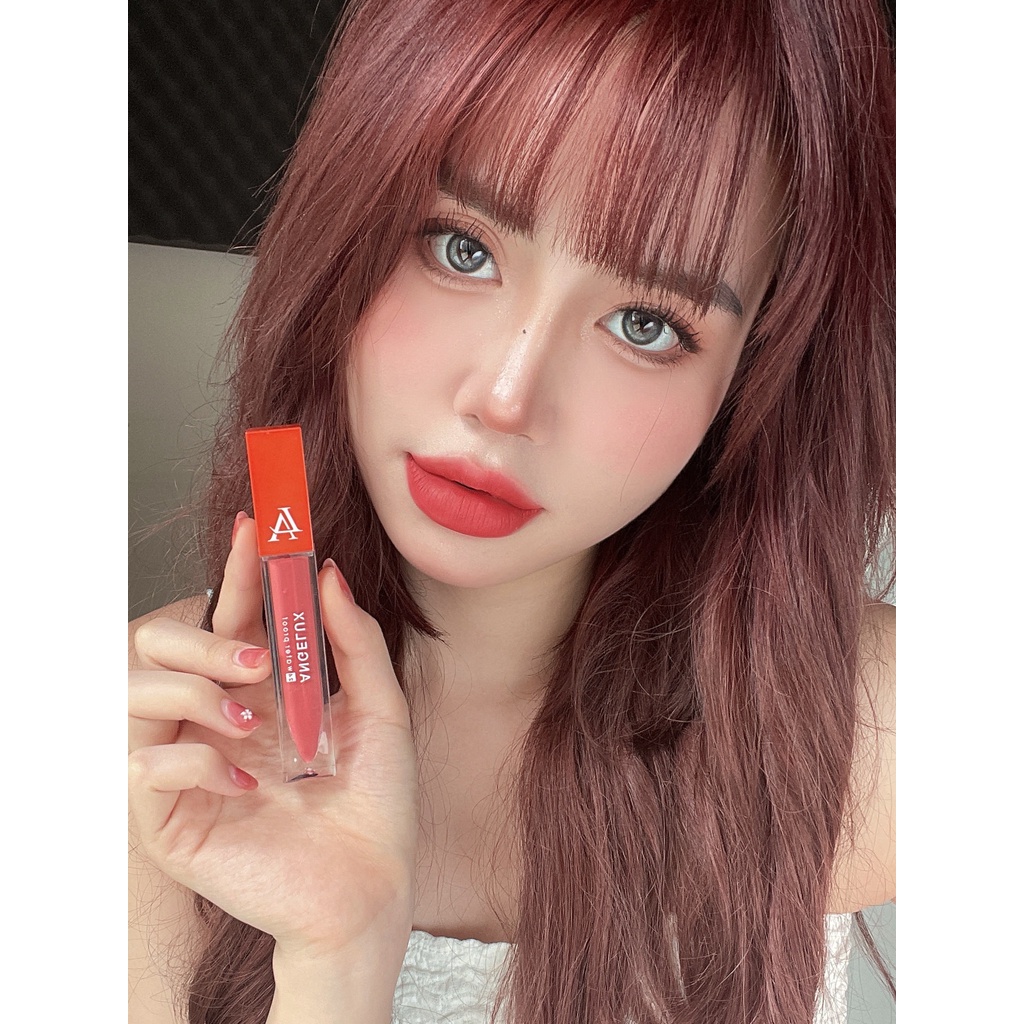Son Dolly ANGELUX full 12 màu, set son kem lì lâu trôi bền màu mềm môi chống thấm 24h